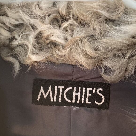 Mitchies vest grey and white rabbit fur small - Picture 3 of 5